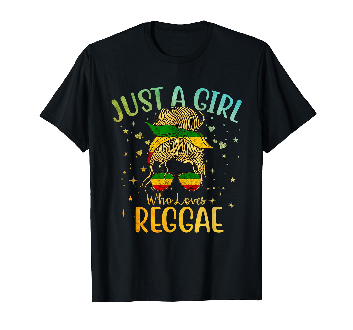 Just A Girl Who Loves Reggae Music Rastafari Rasta Women Kid T-Shirt