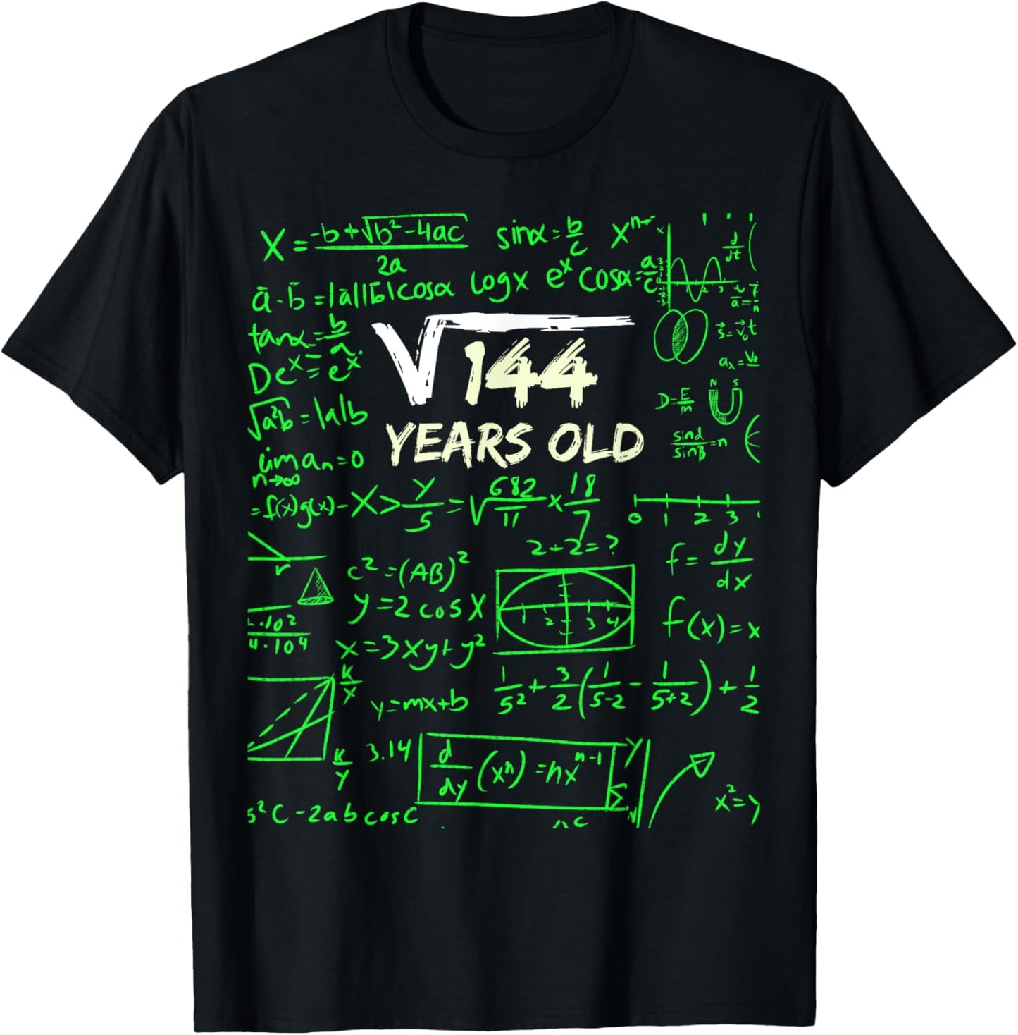 Square Root of 144 | 12th Birthday 12 Years Old Gift T-Shirt