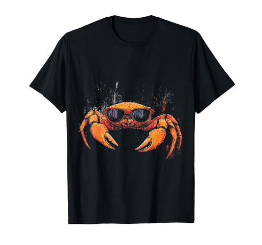 Crab Animal Graphic Sunglasses Illustration Crab T-Shirt