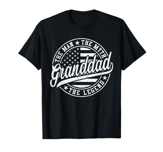 Granddad The Man The Myth The Legend Funny Father's Day T-Shirt