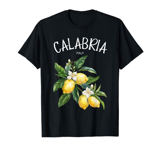 Calabria Lemon Art Italian Fruit Lover Italy Vintage Italia T-Shirt