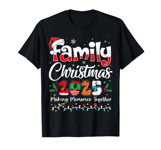 Family Christmas 2025 Matching Outfit Xmas Squad Santa T-Shirt