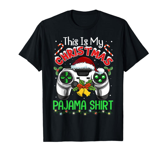 This is My Christmas Pajama Gamer Video Game Boys Kids T-Shirt