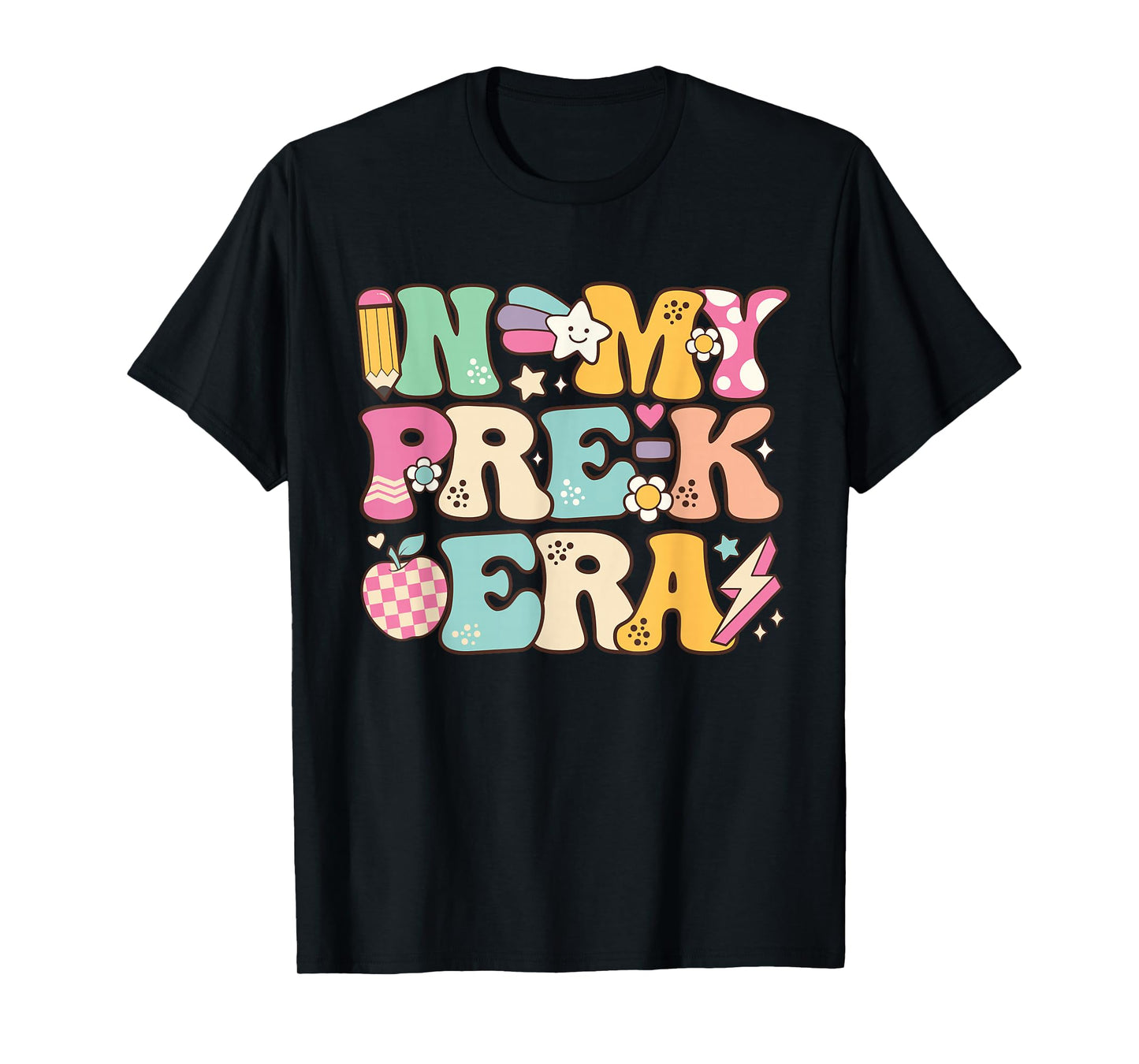 In My Pre-K Era Girl Back To School Cute PreSchool Teacher T-Shirt