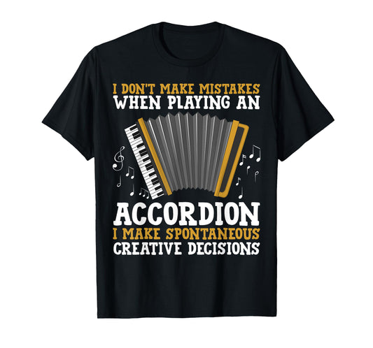 Accordion Art For Men Women Accordionist Accordion Player T-Shirt
