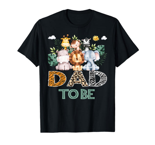 Soon To Be Dad Jungle Animal Safari Gender Reveal T-Shirt