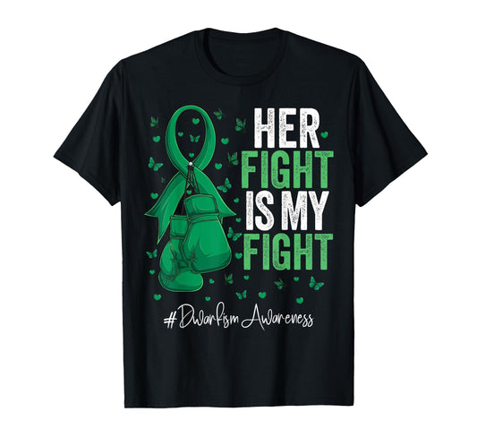 Green Ribbon Survivor Fighter Dwarfism Awareness T-Shirt
