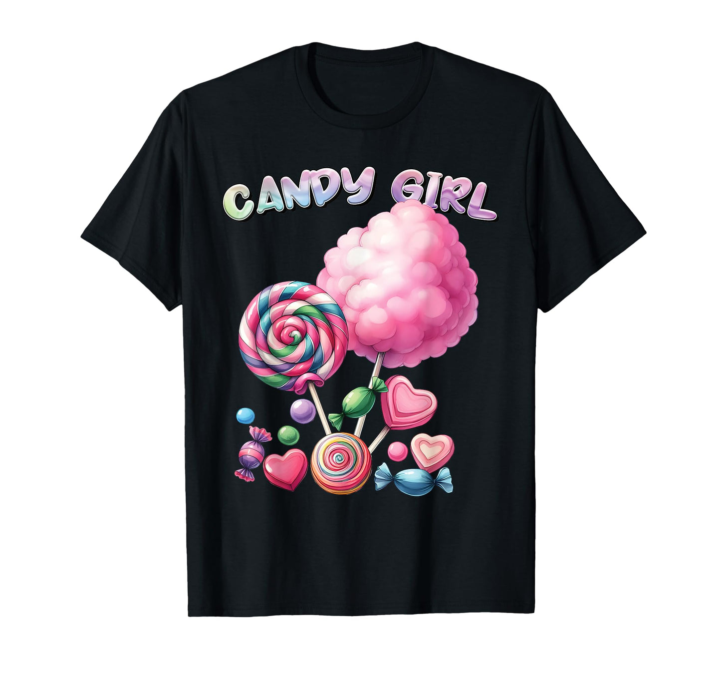 Candy Girls Dress Halloween Costume Girls Treat Lover T-Shirt