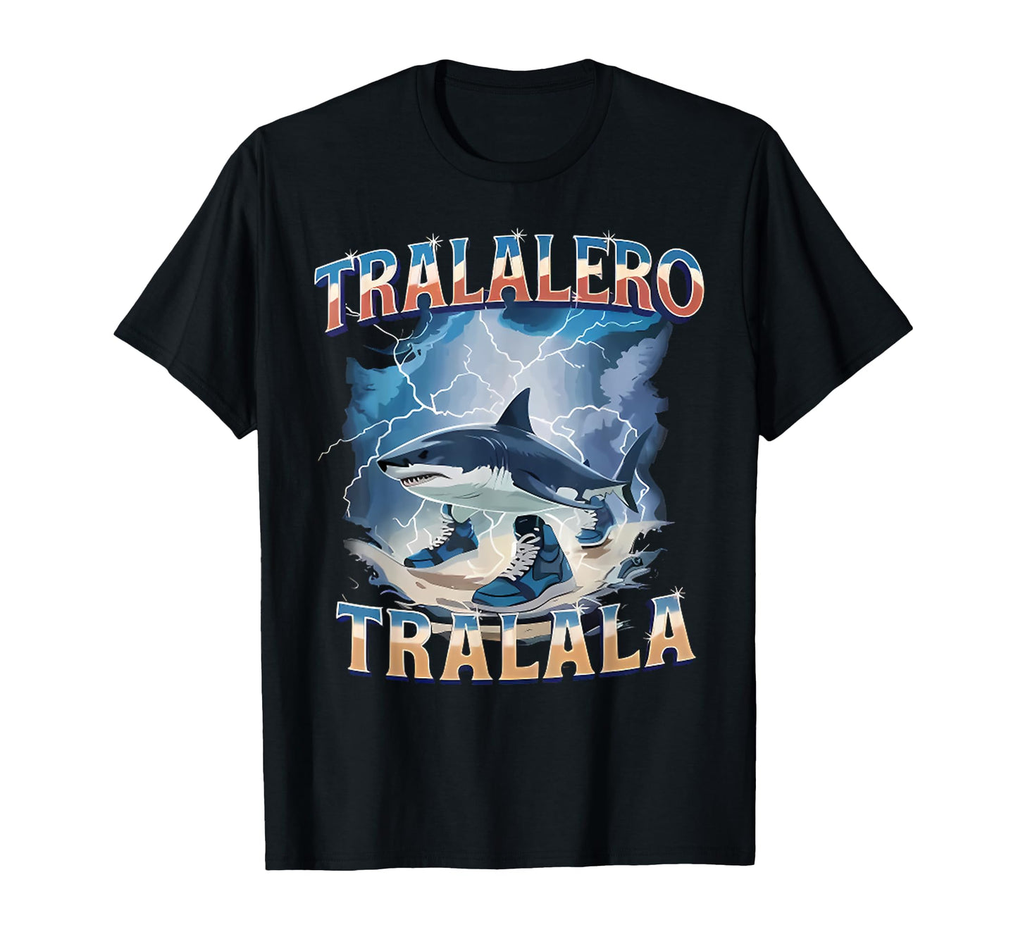 Tralalero Tralala Funny Shark Italian Brainrot Meme T-Shirt