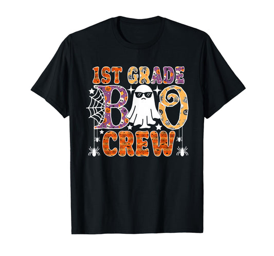 1st Grade Boo Crew Funny Halloween Teachers Students T-Shirt