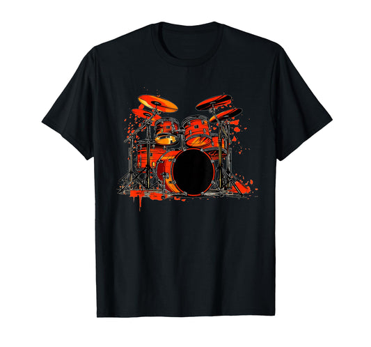 Cool Drums for Drummer and Rock Band Lovers T-Shirt