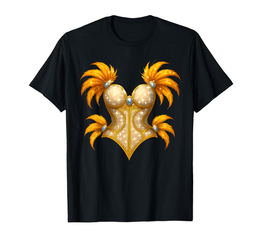 Showgirl Costume Illusion Glam Halloween Top T-Shirt