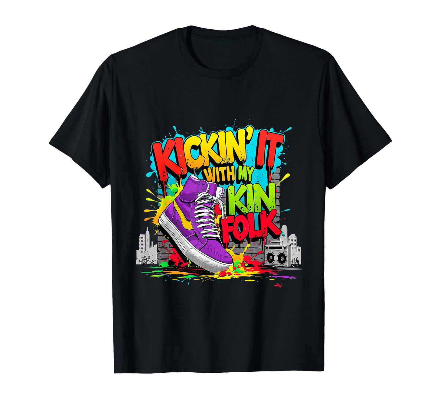 Kickin It With My Kinfolk Sneaker Family Reunion Tee T-Shirt