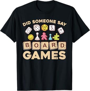 Cool Board Games For Men Women Game Nerd Gamer Chess Lovers T-Shirt
