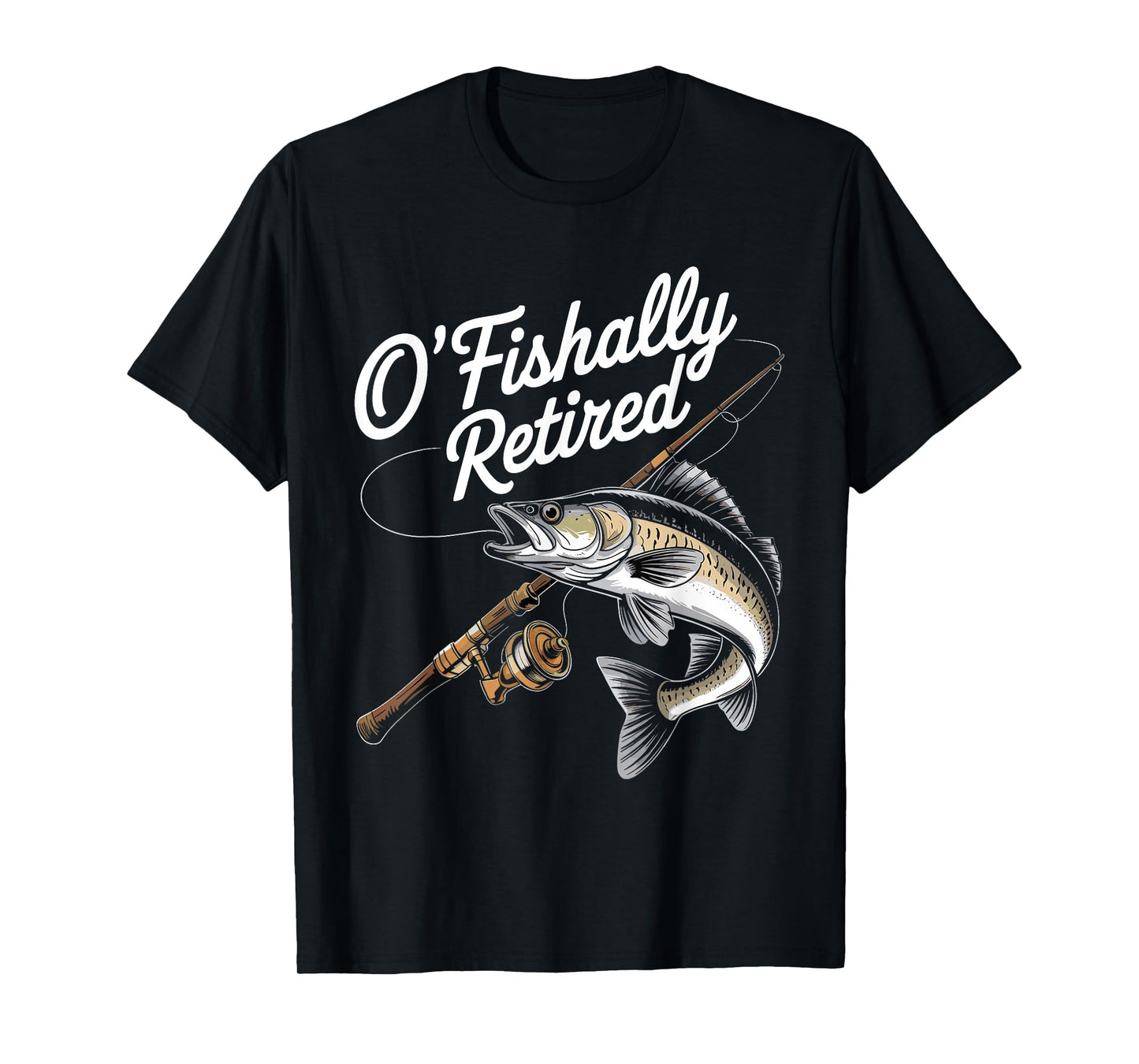 Ofishally Retired Fishing Retirement Finshing For Men Dad T-Shirt
