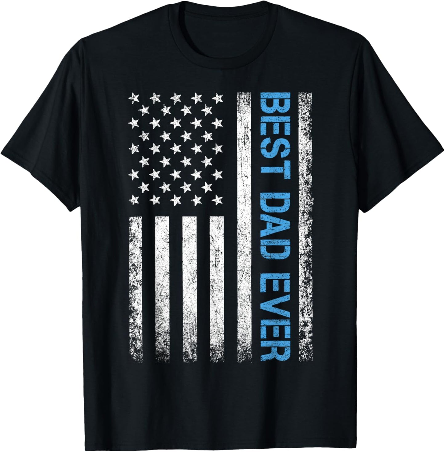 Best dad ever US american flag gift for father's day T-Shirt