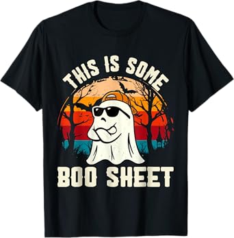 This is Some Boo Sheet Ghost Retro Funny Halloween Men Women T-Shirt