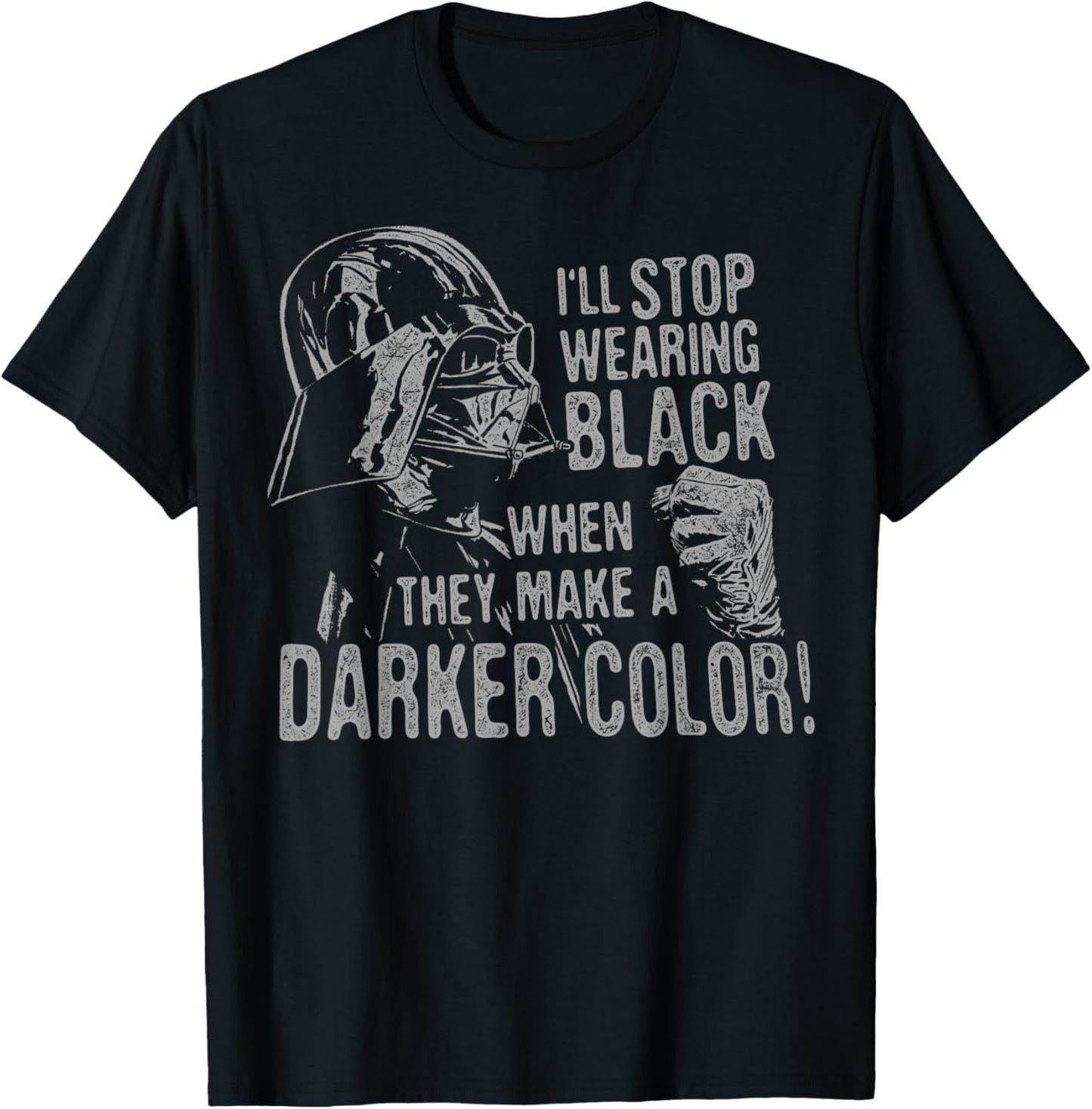Star Wars Darth Vader Never Stop Wearing Black Disney+ T-Shirt