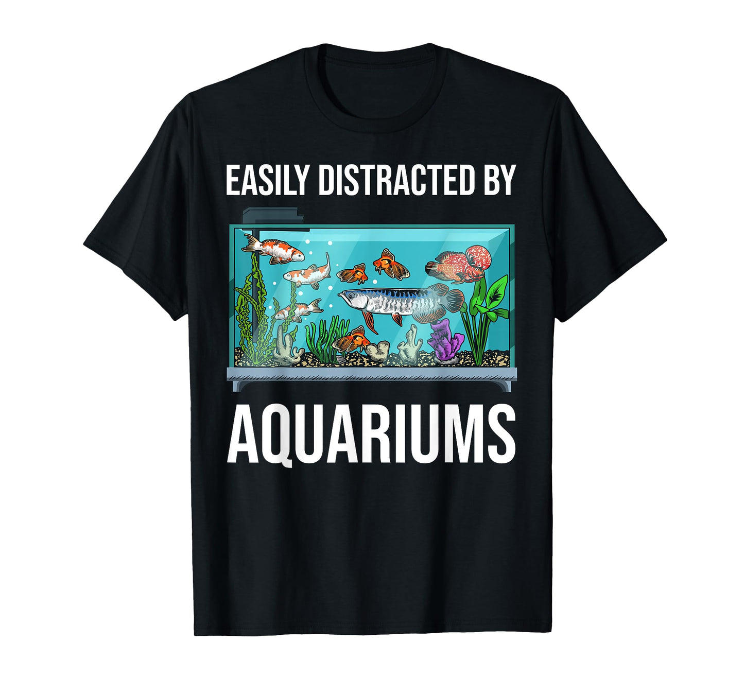 Aquarium Art for Men Women Fish Keeper Coral Fish Tank Lover T-Shirt