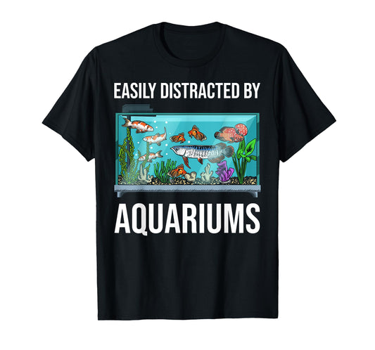 Aquarium Art for Men Women Fish Keeper Coral Fish Tank Lover T-Shirt