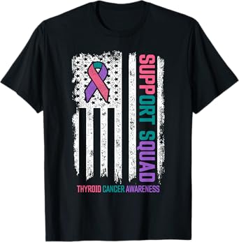 Thyroid Cancer Shirts Support Squad Thyroid Cancer Awareness T-Shirt