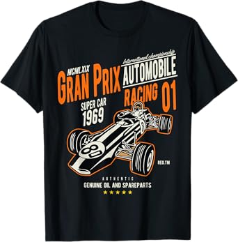 Vintage Car Racing Shirt Gran Prix 60s Auto Lovers Gift T-Shirt