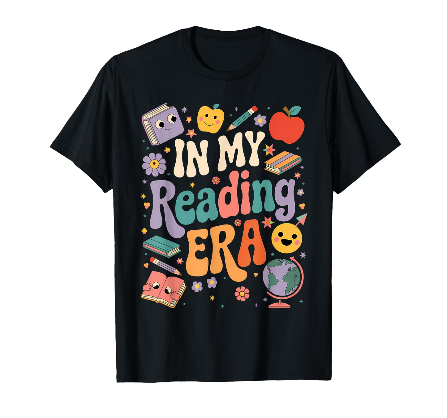 In My Reading Era Books Lovers Men Women Kids T-Shirt