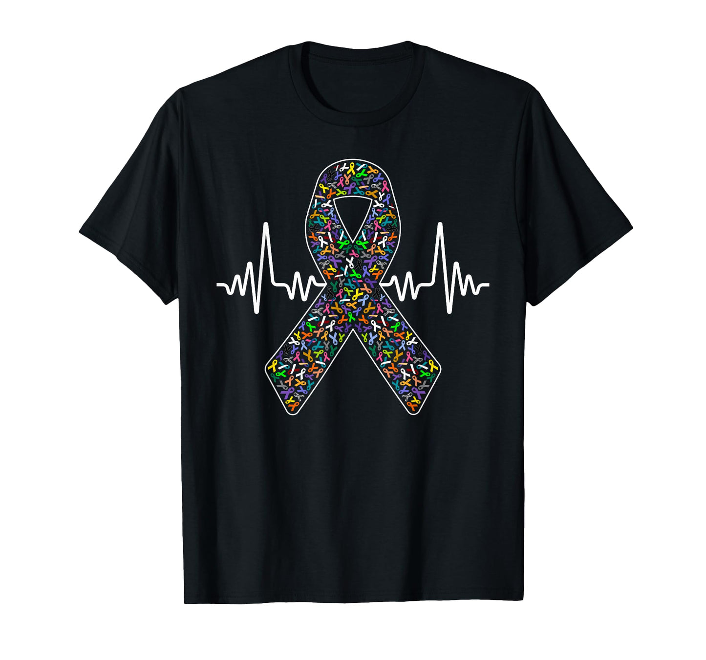 All Cancer Matters Heartbeat Ribbons All Cancer Awareness T-Shirt
