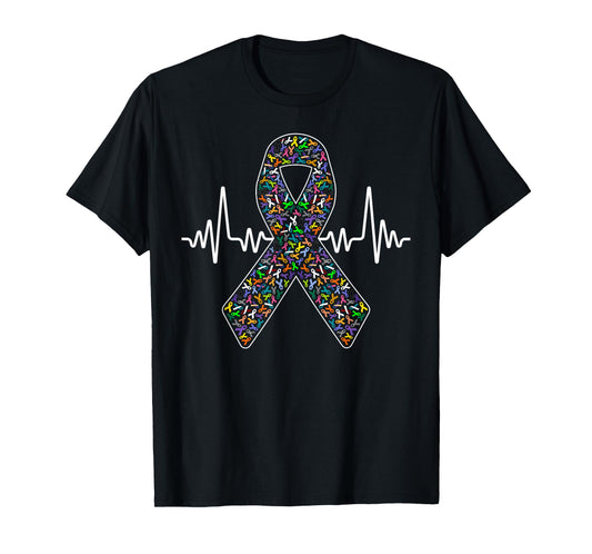All Cancer Matters Heartbeat Ribbons All Cancer Awareness T-Shirt