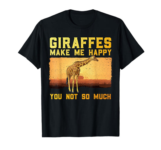 Cute Giraffe Design for Men Women Adult Safari Giraffe Lover T-Shirt
