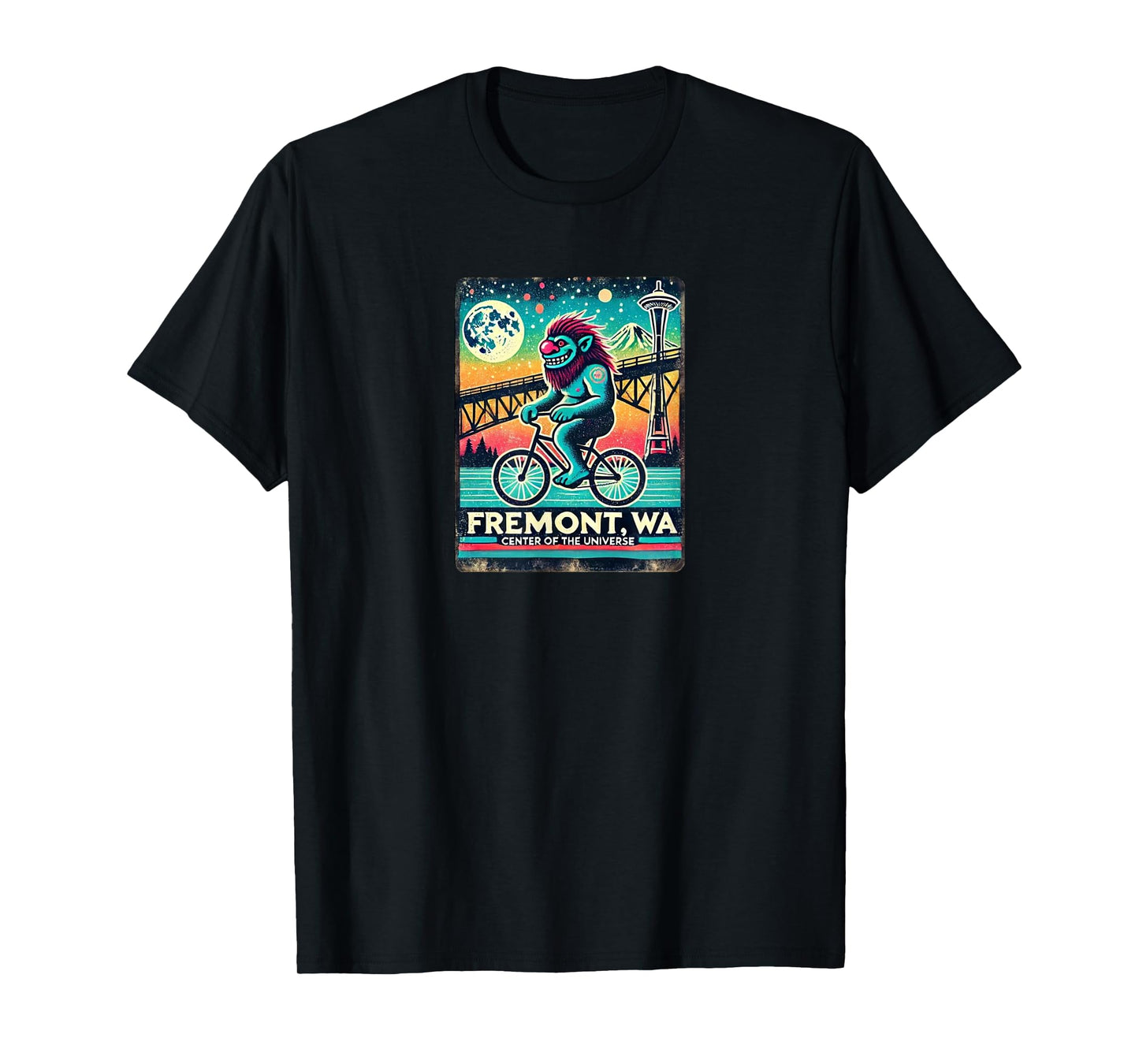 Fremont Solstice Troll, Seattle, WA - Designed Locally T-Shirt