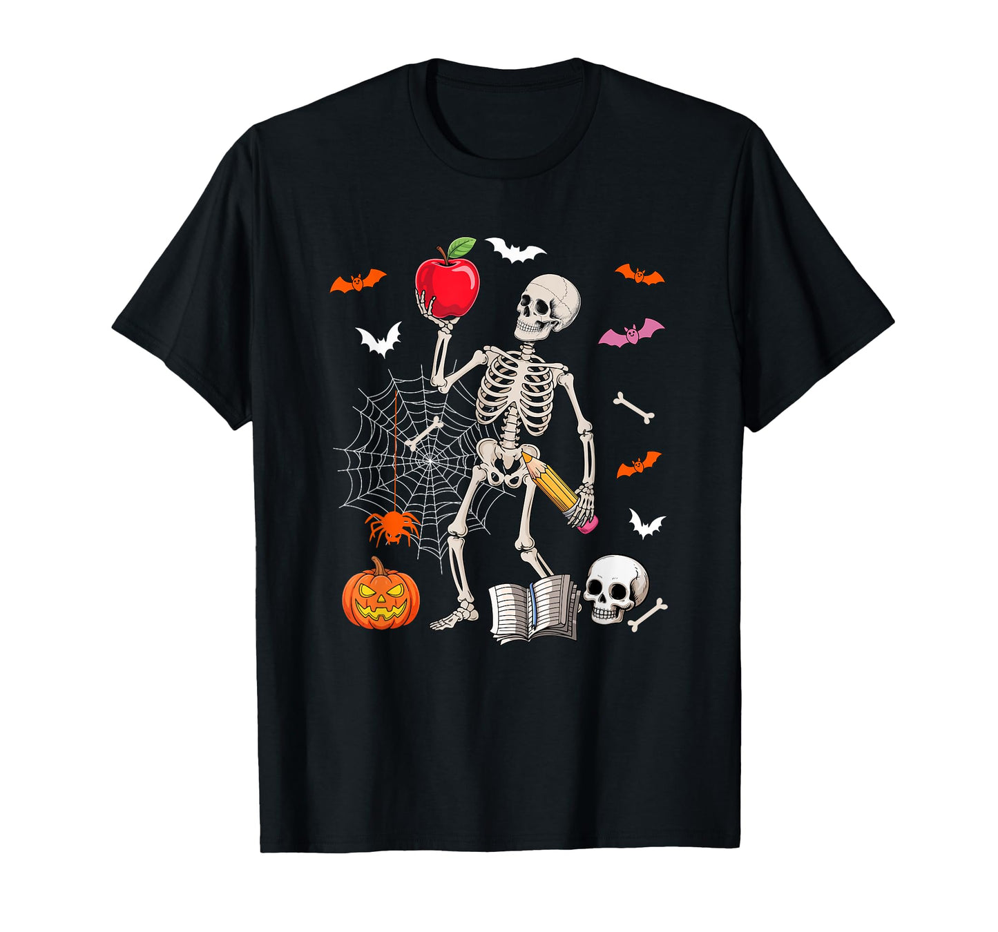 Paraprofessional Job Horror Skeleton Halloween Costume Team T-Shirt