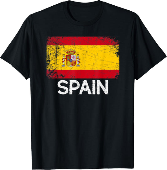 Spanish Flag | Vintage Made In Spain Gift T-Shirt