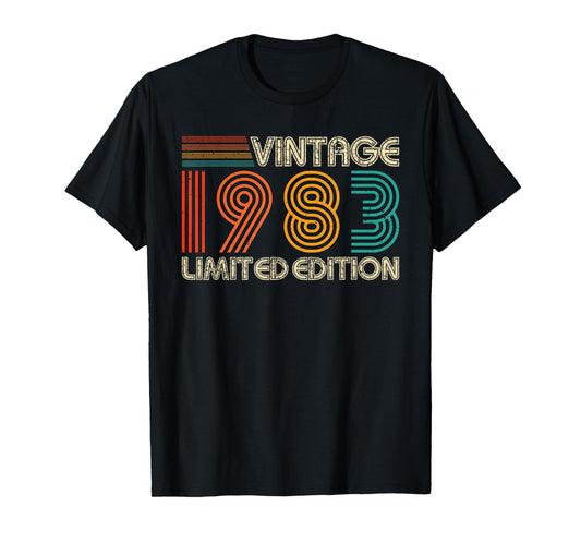 Vintage 1983 Limited Edition Classic 1983 Men Women Vintage T-Shirt