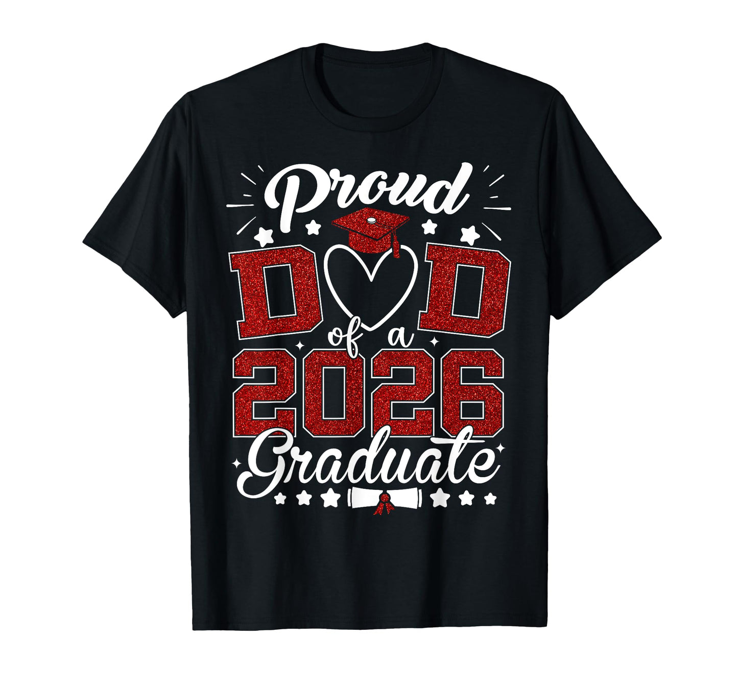 Proud Dad of A 2026 Graduate Senior Class of 2026 Graduation T-Shirt