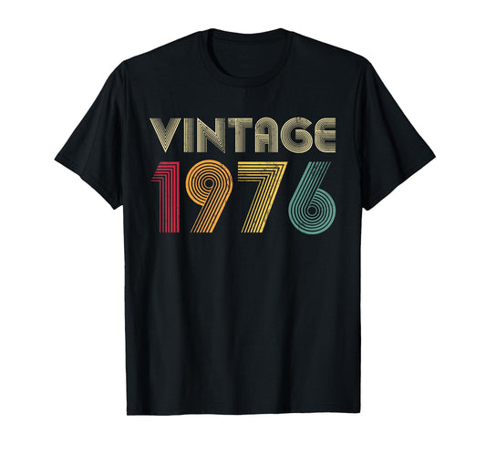 Vintage 1976 50th Birthday Retro Men Women 50 Years Old T-Shirt