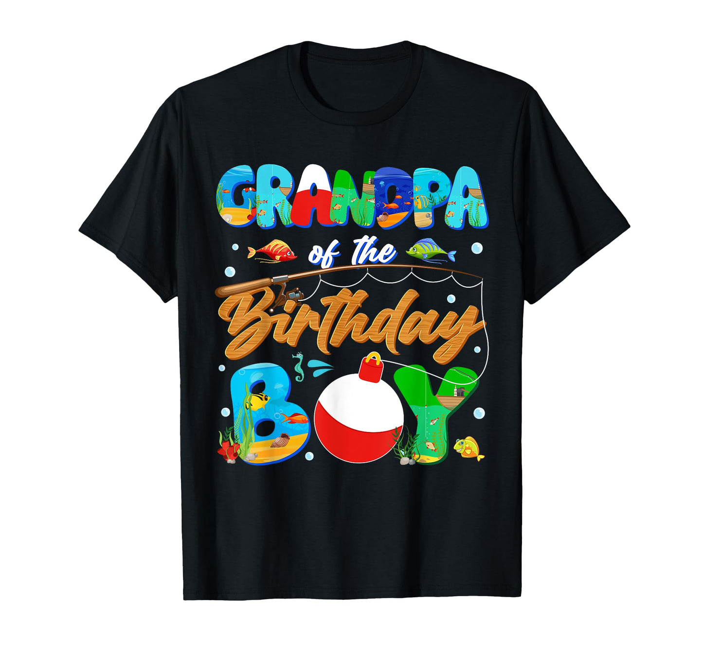 Grandpa Of The Birthday Boy Ofishally One Family Matching T-Shirt