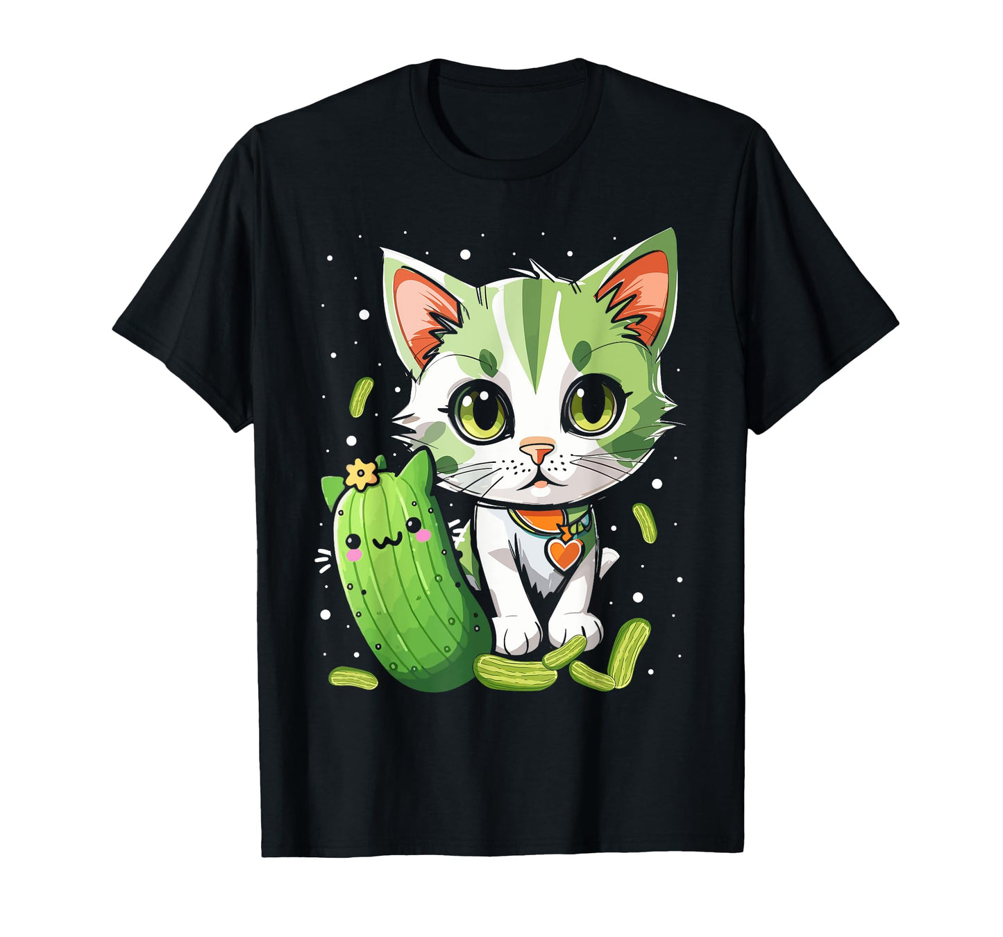 Funny Kittens vs Gherkin Pickle Cat Mom Lady T-Shirt