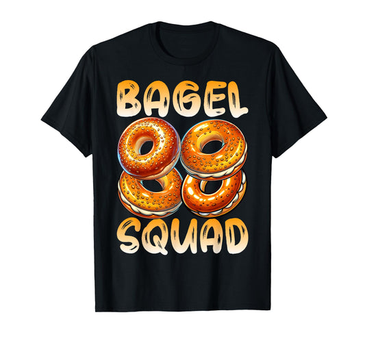 Bagel Lover Men Women Kids Gifts - Funny Bagel Squad T-Shirt