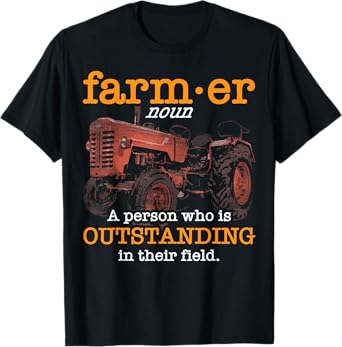Funny Dairy Farmer Gift Local Farming Men Women Boys Girls T-Shirt