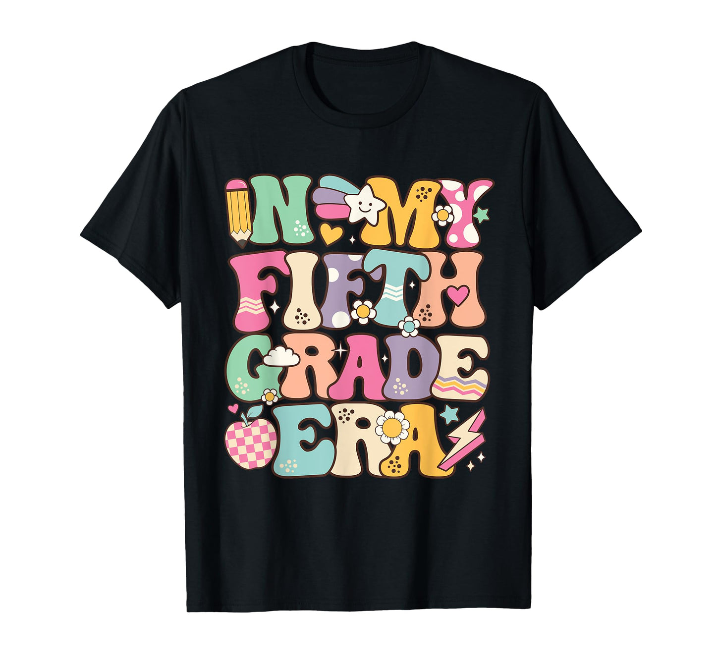 In My Fifth Grade Era Girl Back To School 5th Grade Teacher T-Shirt