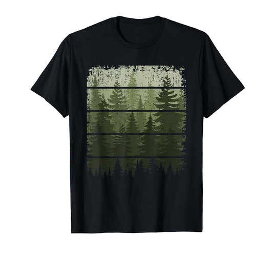 Trees Wildlife Nature Vintage Forest T-Shirt