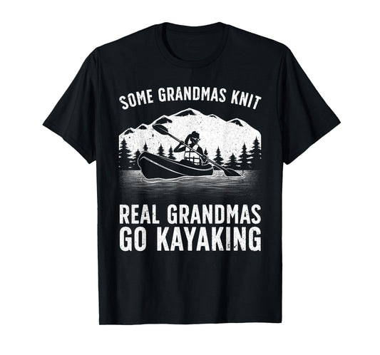 Cool Kayaking For Grandma Mom Kayaker Boating Kayak Boating T-Shirt