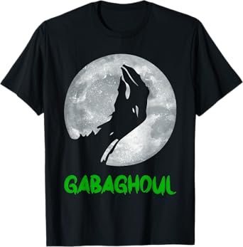Gabaghoul Funny Hand Moon Bigfoot Santa Christmas Tree Light T-Shirt