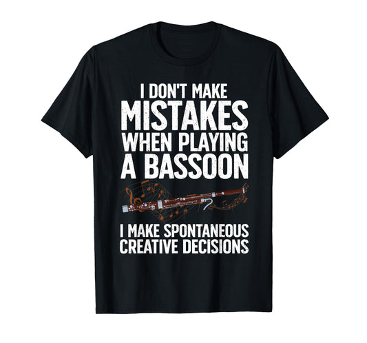 Cool Bassoon Art For Men Women Bassoonist Bassoon Player T-Shirt