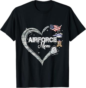 Proud Air Force Mom Air Force Graduation Mom USAF Mom T-Shirt