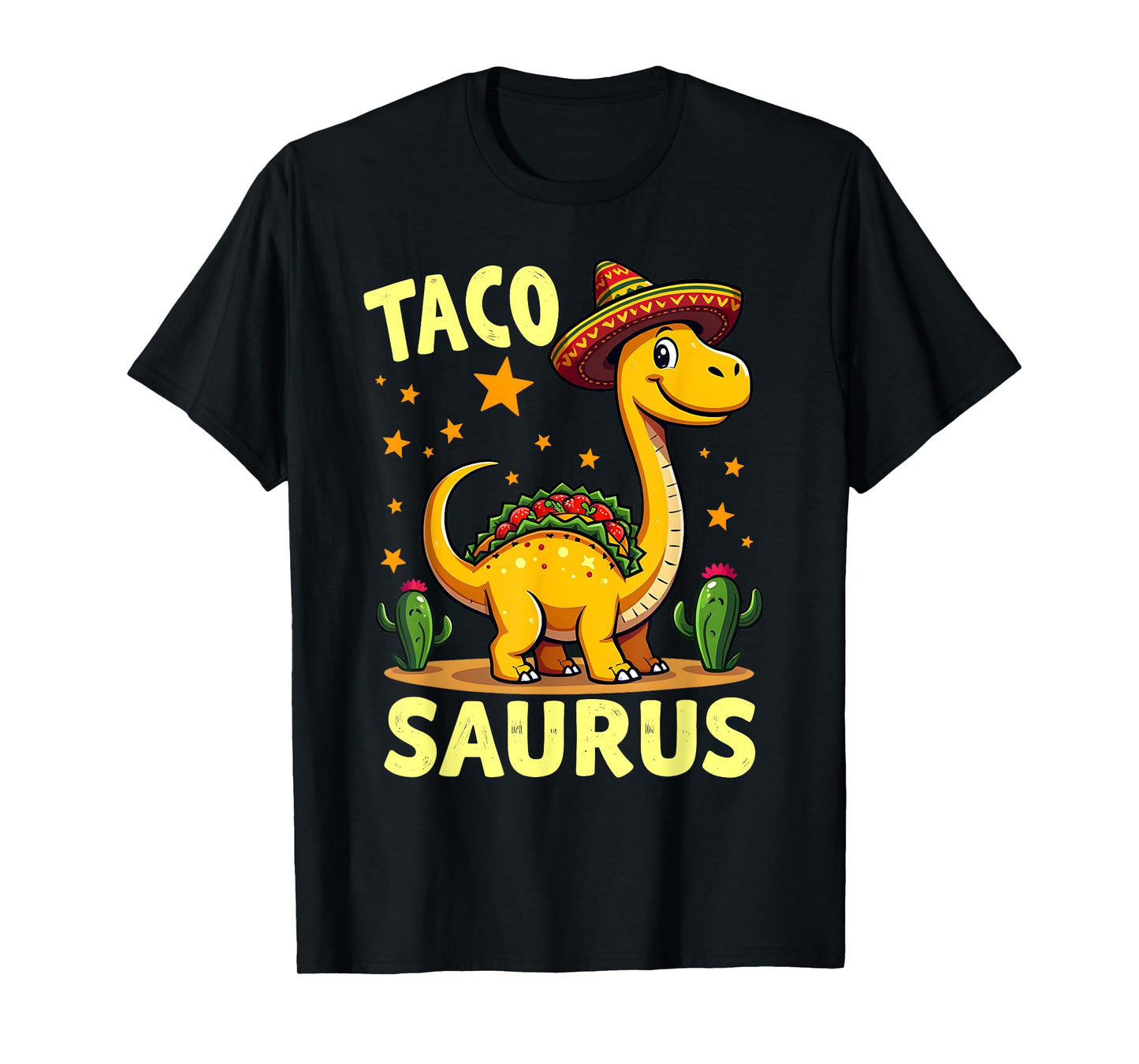 Tacosaurus Taco Dinosaur Funny Dino Cinco De Mayo Mexican T-Shirt