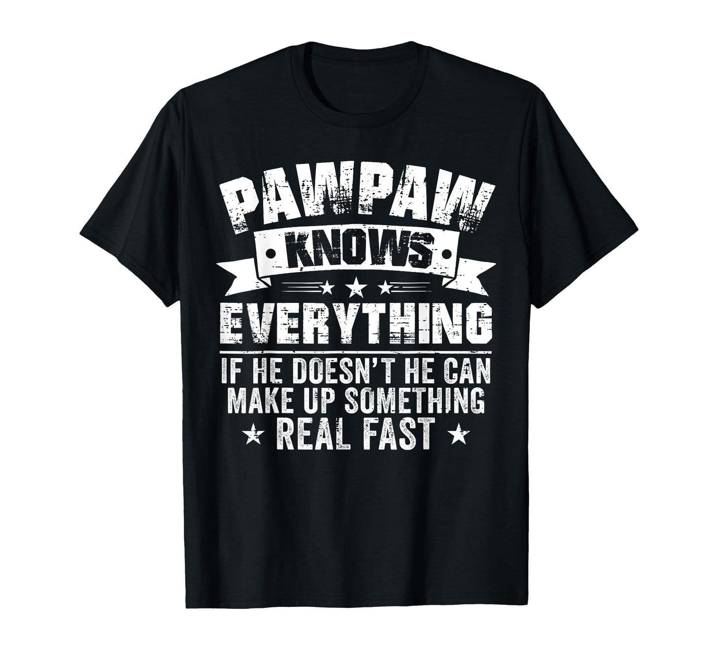 Funny Pawpaw Knows Everything Vintage Father's Day Men T-Shirt