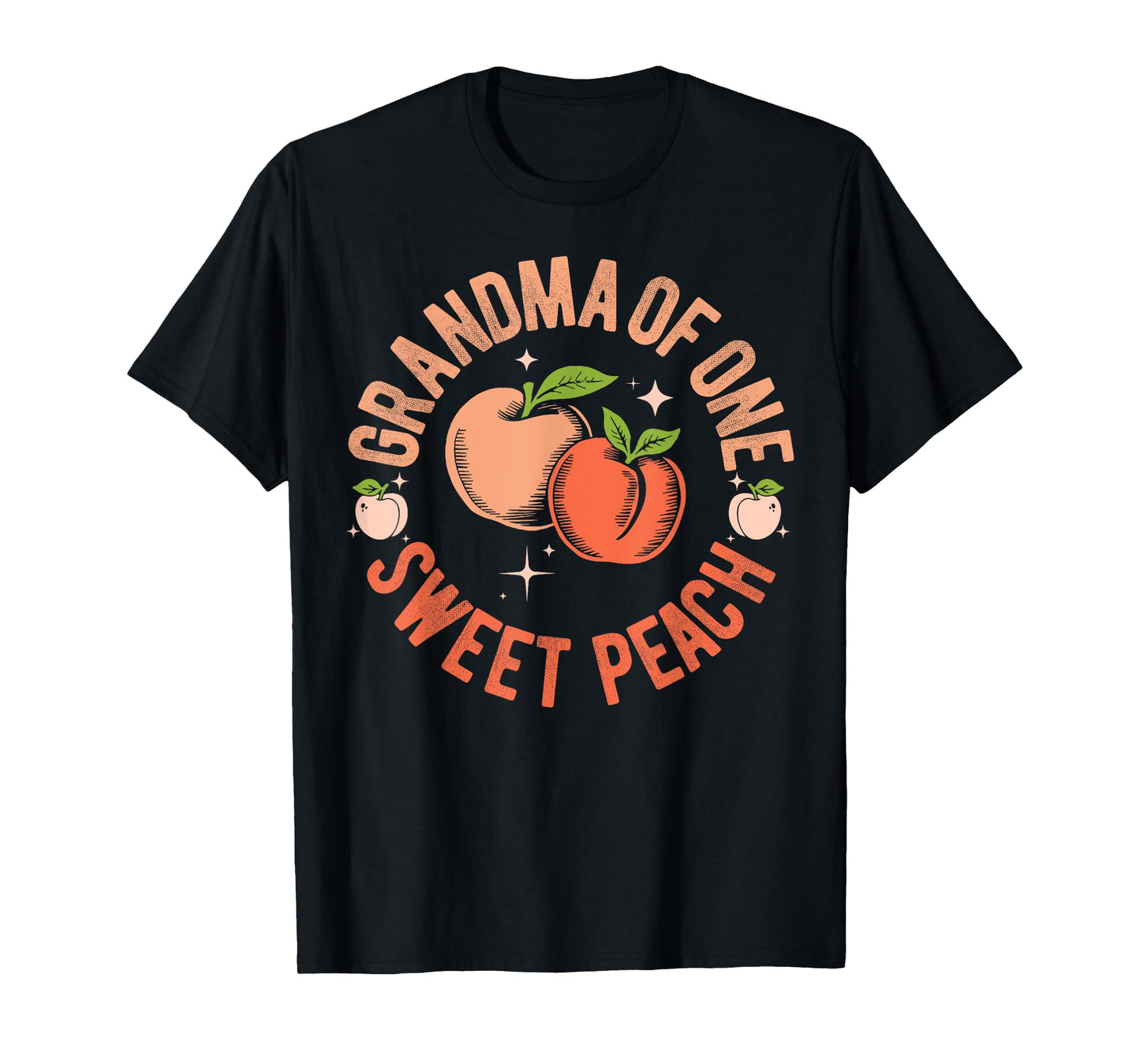 Grandma First Birthday One Sweet Peach Bday Family Matching T-Shirt