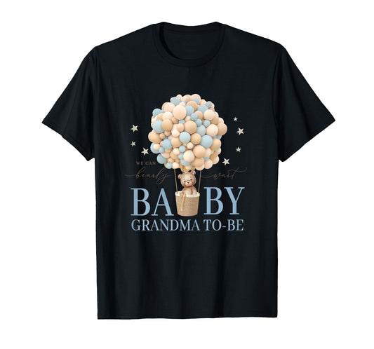 Grandma We Can Bearly Wait Baby Shower Bear Family Matching T-Shirt